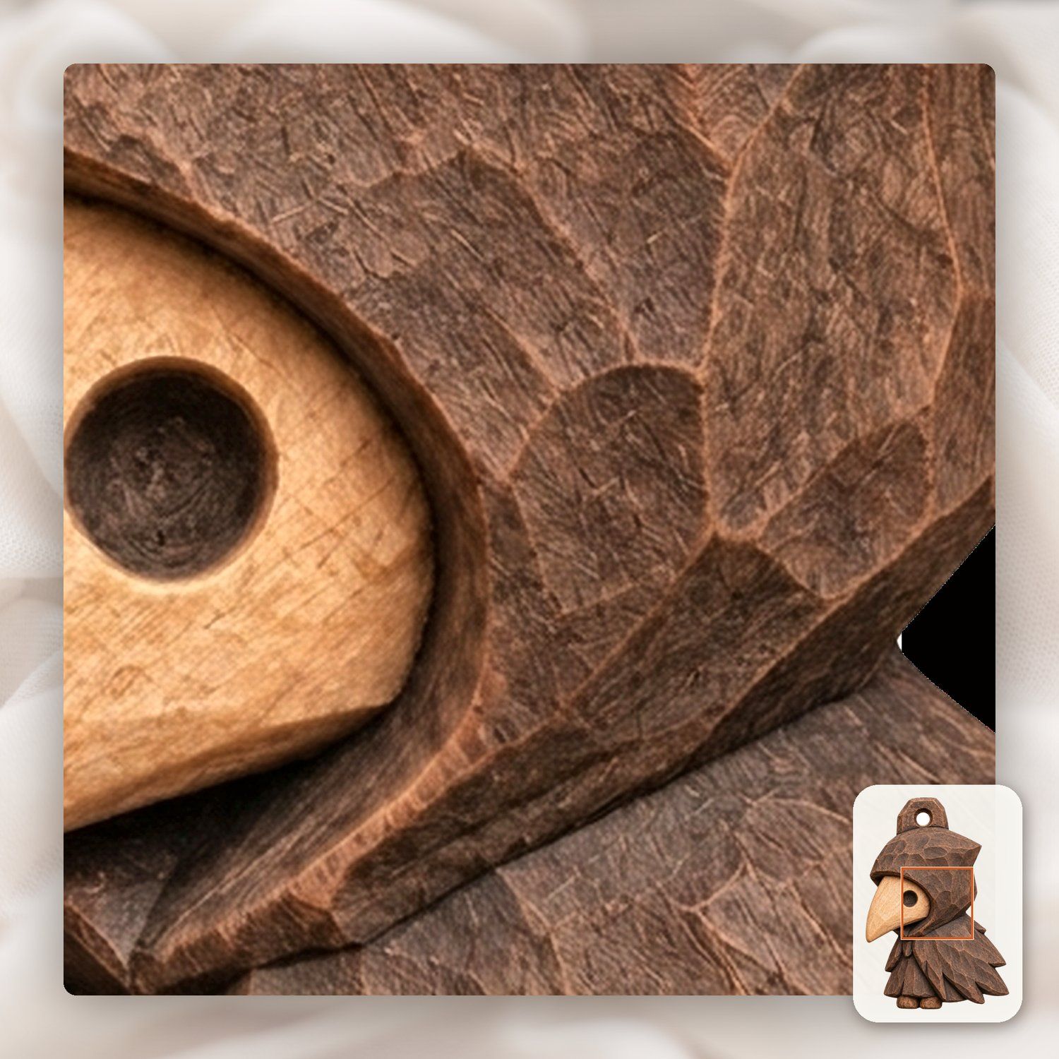 Gothic Raven Plague Doctor CNC Relief STL bas-relief STL — view 12