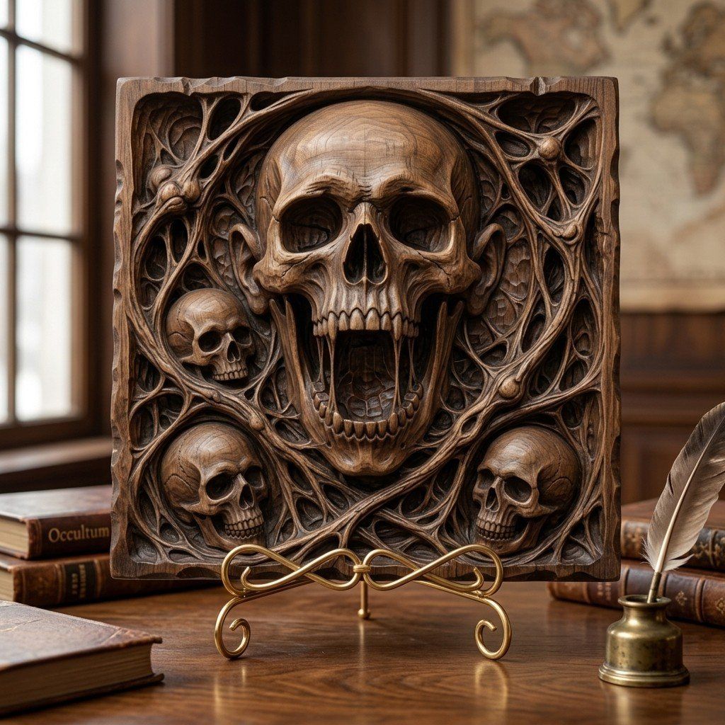 Gothic Skull 10 Design Mega Bundle CNC Relief STL bas-relief STL — view 2