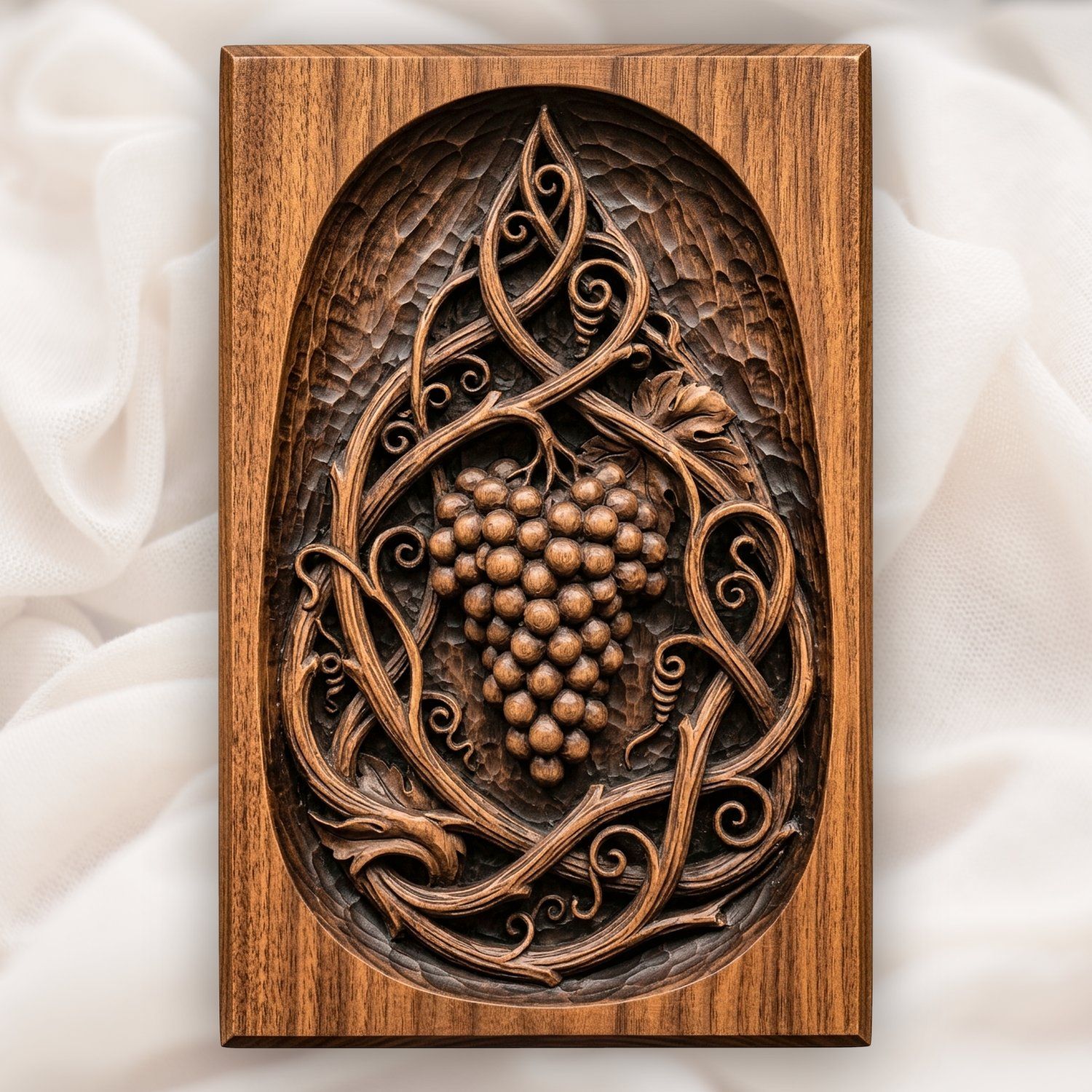 Grape Cluster Art Nouveau CNC Relief STL bas-relief STL design