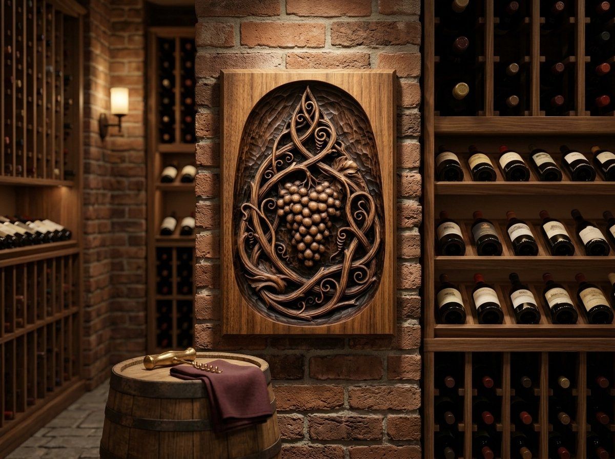 Grape Cluster Art Nouveau CNC Relief STL bas-relief STL — view 14