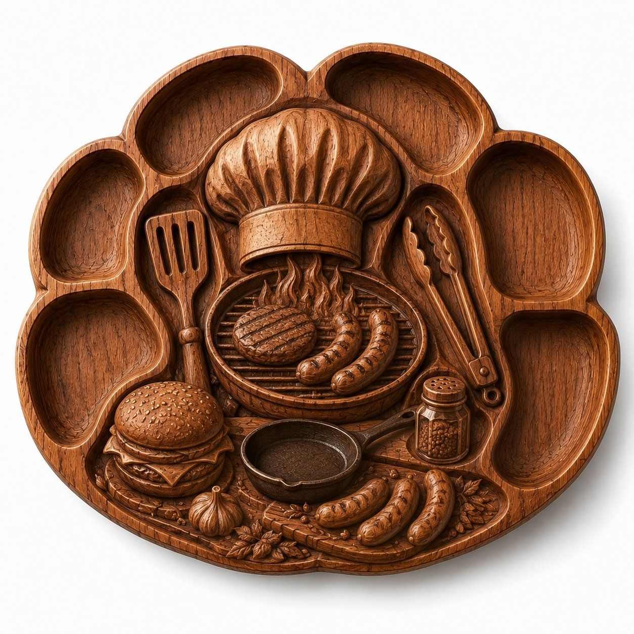 Grill Master Culinary Wall Art bas-relief STL — view 8
