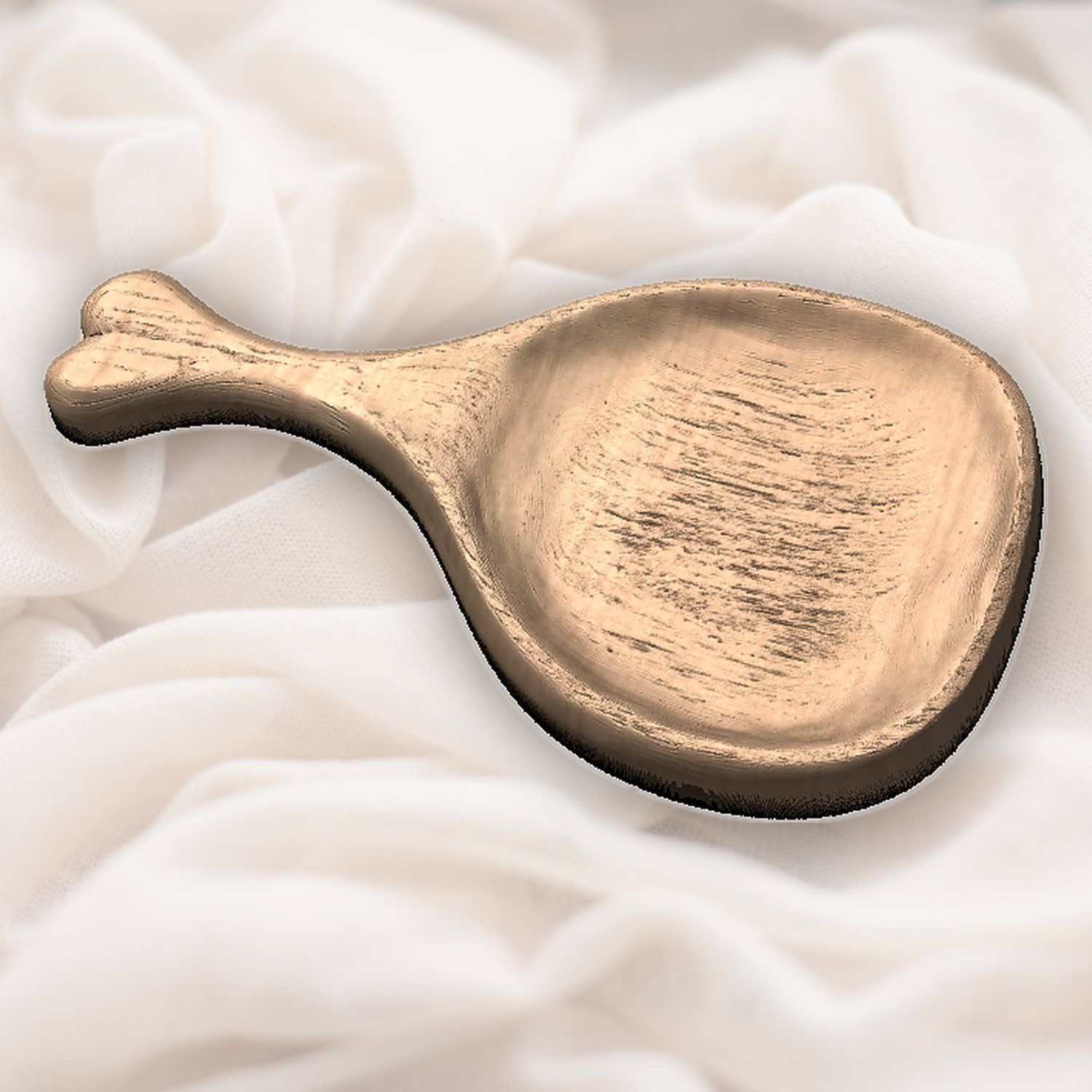 Hand Carved Wooden Scoop Serving Paddle CNC Relief STL bas-relief STL — view 6