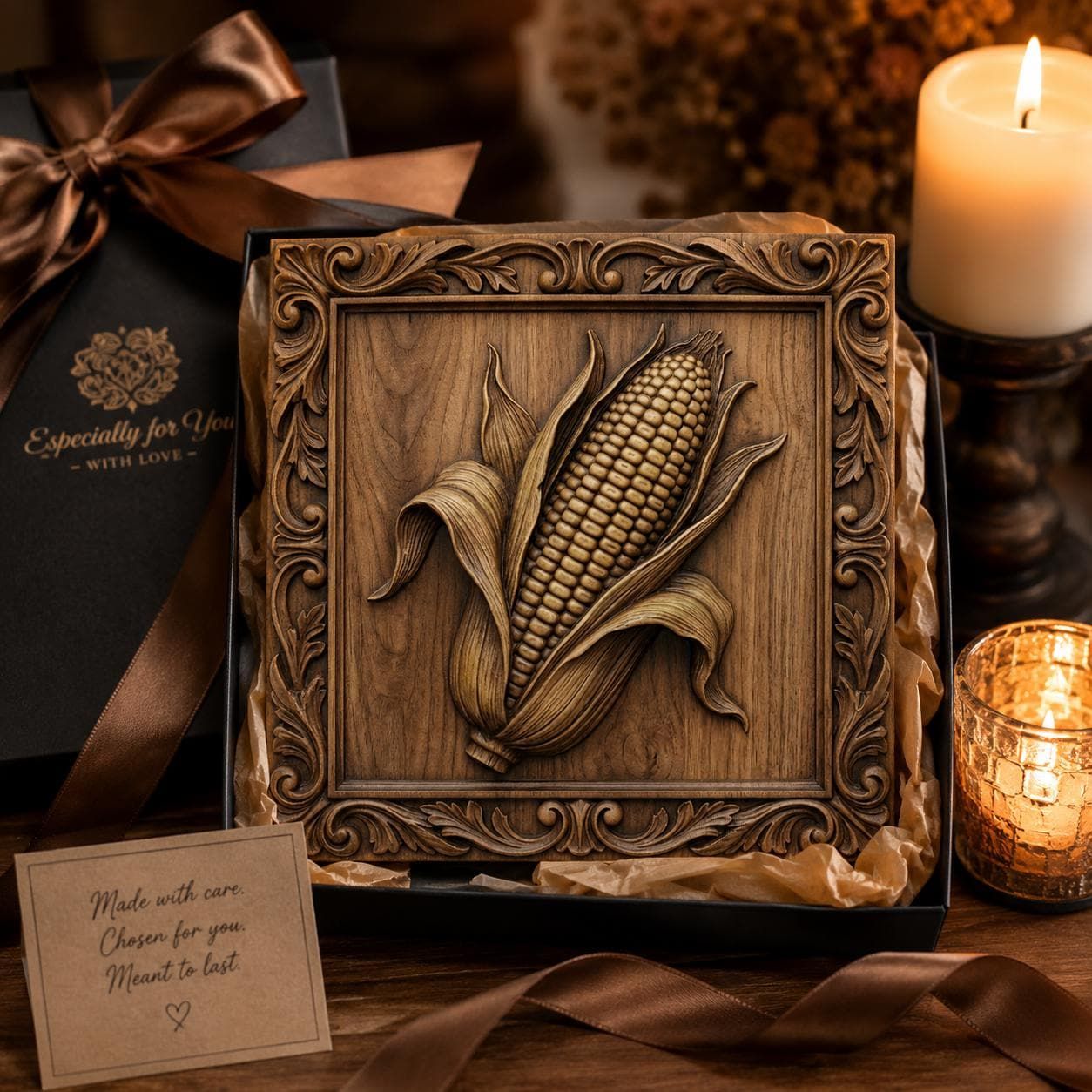 Harvest Corn Relief CNC router STL file bas-relief STL — view 7