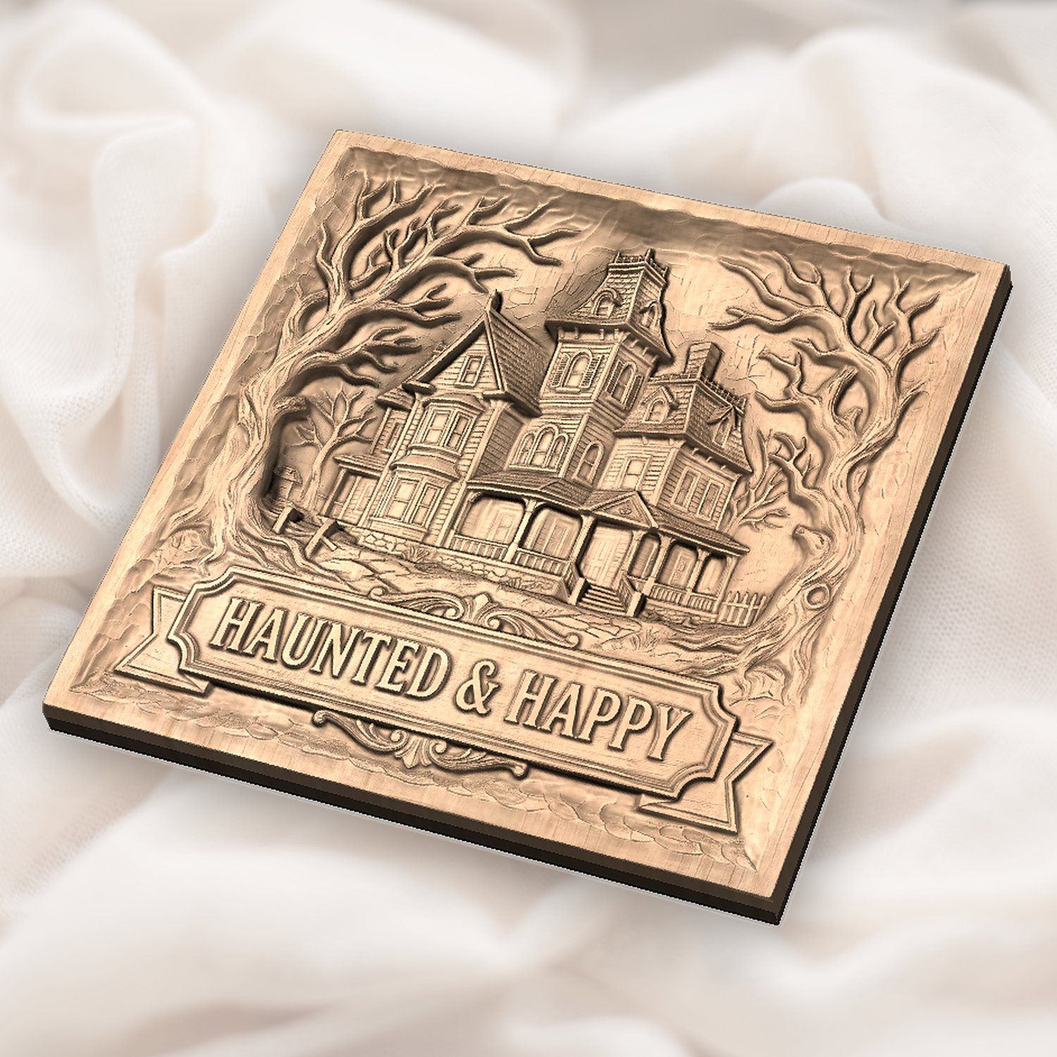 Haunted Victorian Mansion CNC Relief STL bas-relief STL — view 5