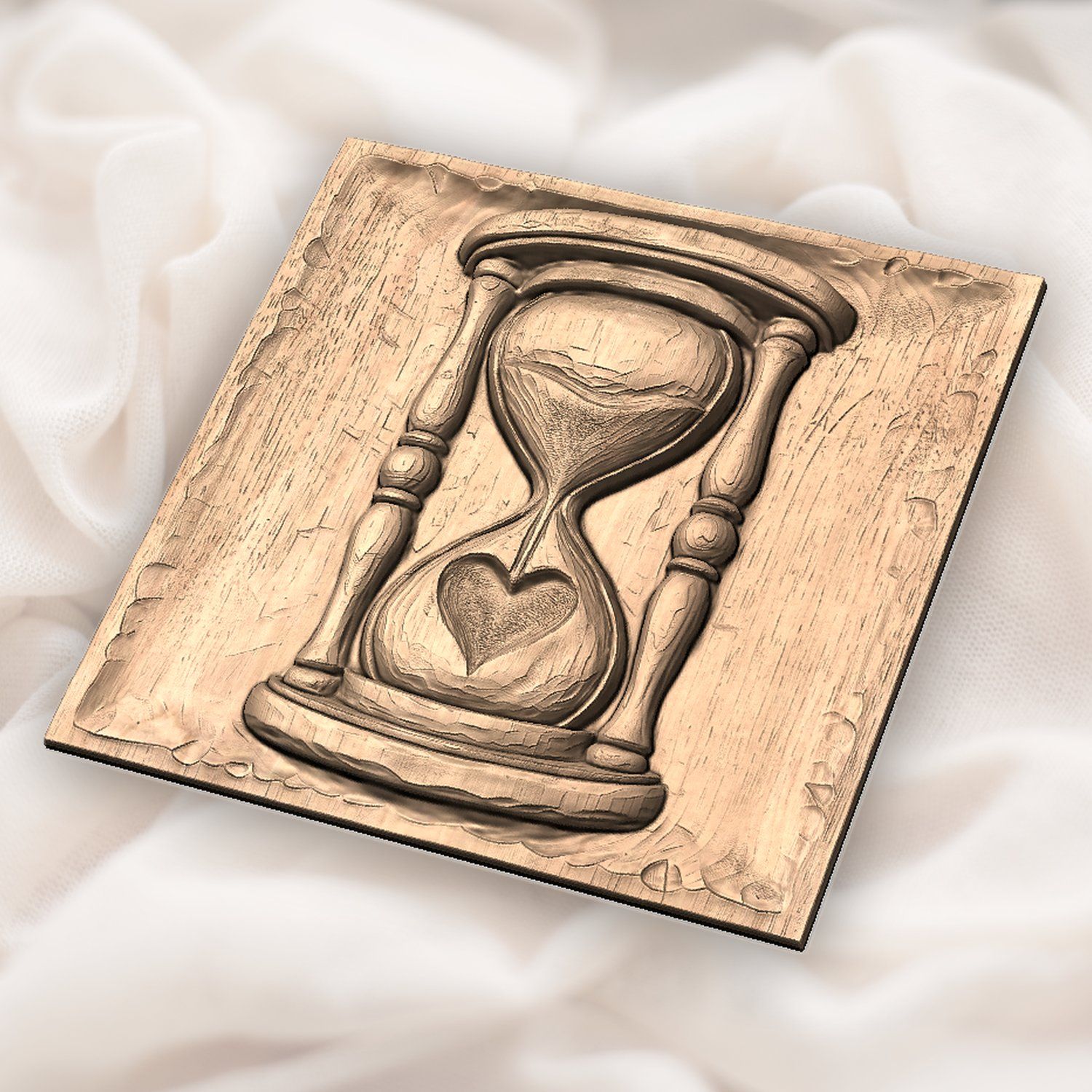 Hourglass Heart Eternal Love CNC Relief STL bas-relief STL — view 5