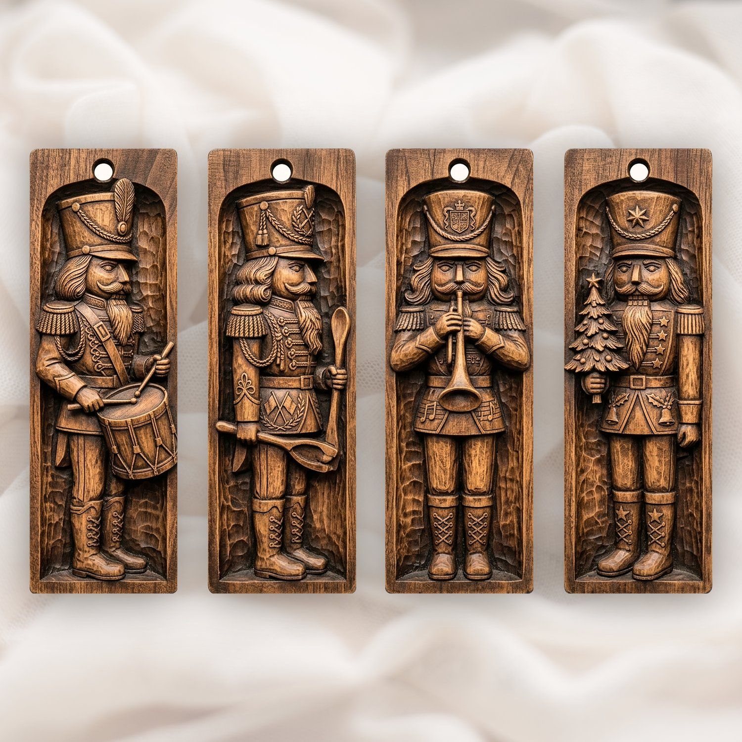 Hussar Nutcracker Soldier Ornaments CNC Relief STL bas-relief STL — view 3