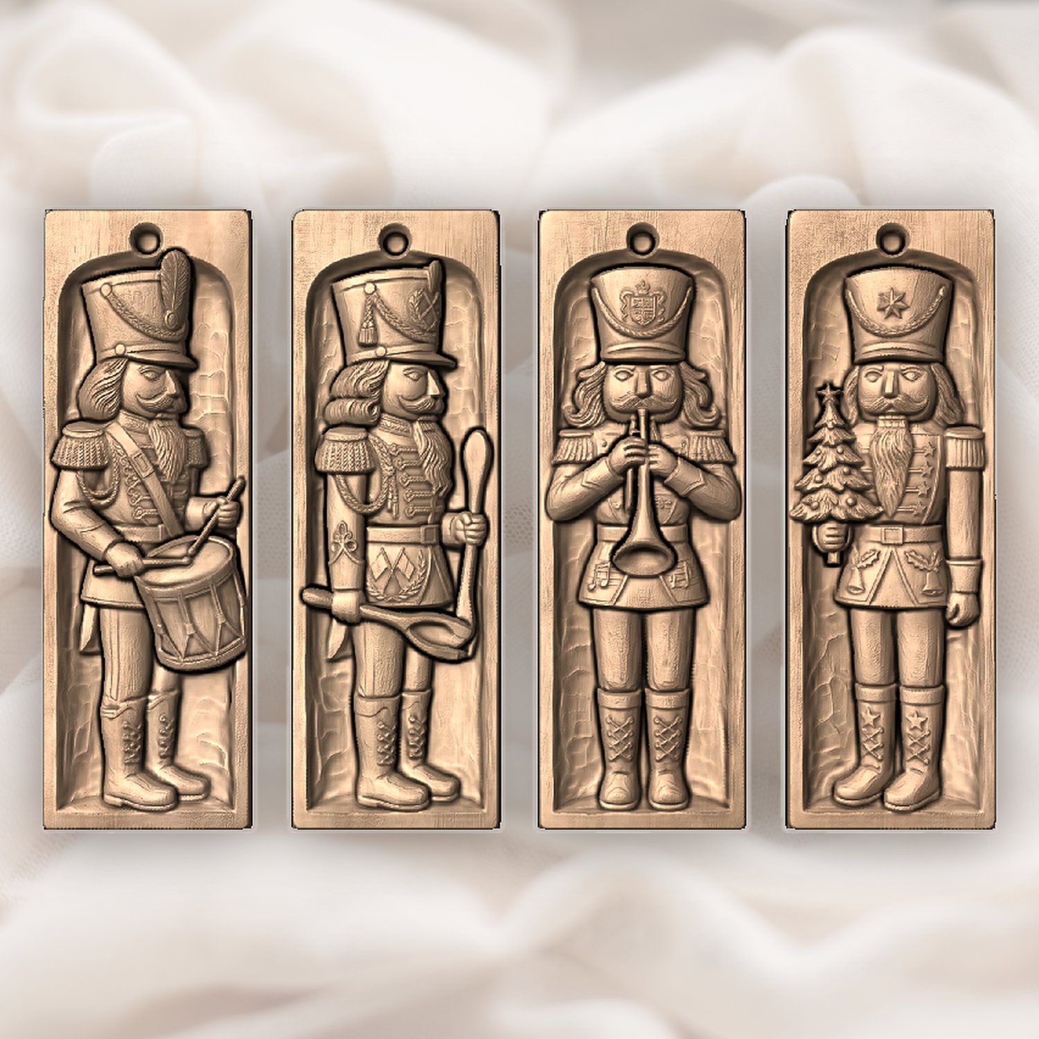 Hussar Nutcracker Soldier Ornaments CNC Relief STL bas-relief STL — view 4
