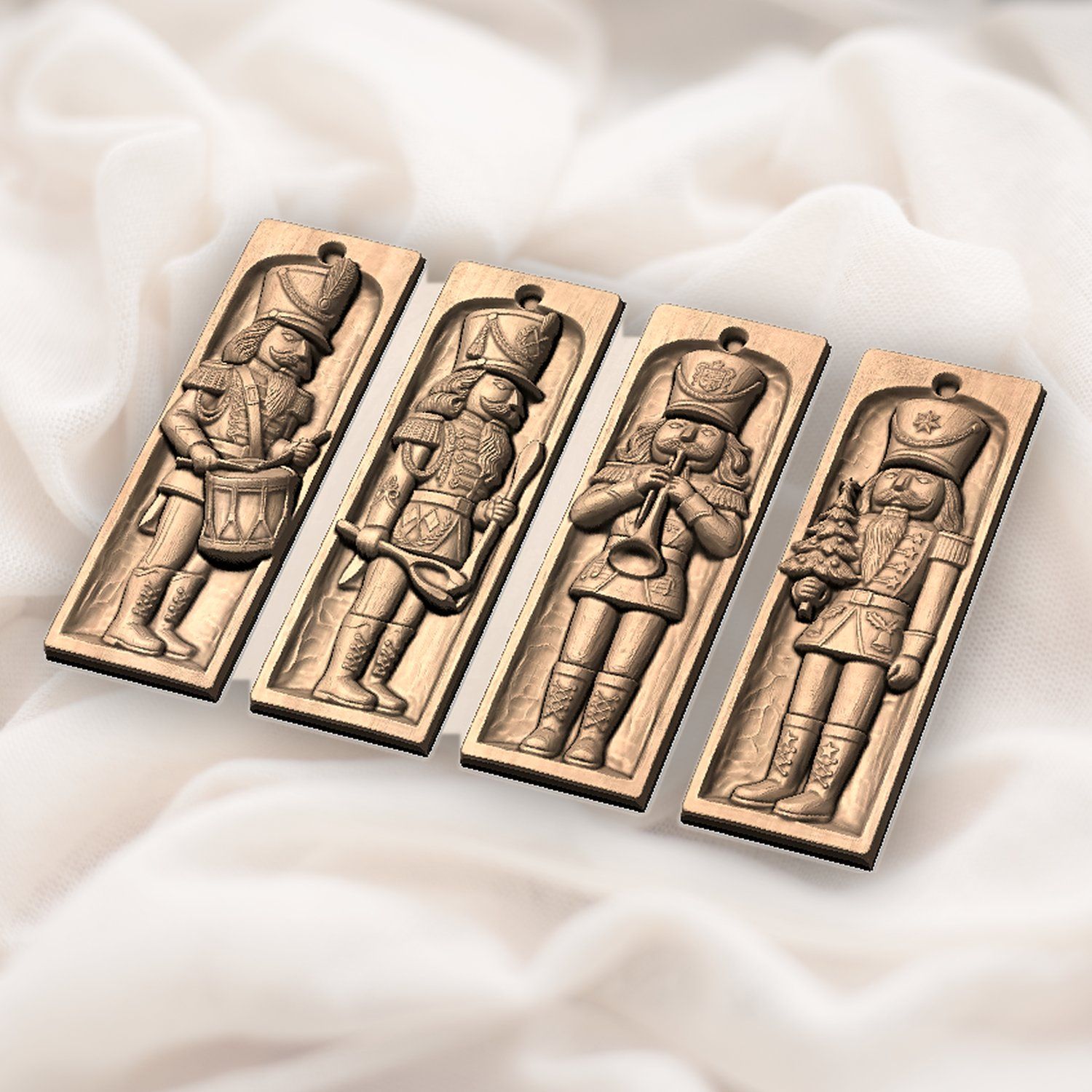 Hussar Nutcracker Soldier Ornaments CNC Relief STL bas-relief STL — view 5