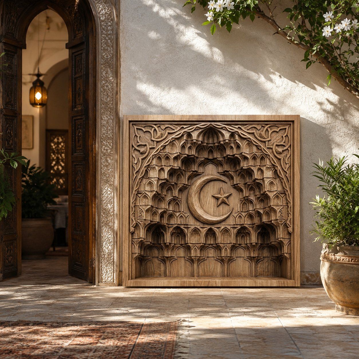 Islamic Mihrab Archway Sacred Wall Art CNC Relief STL bas-relief STL — view 7