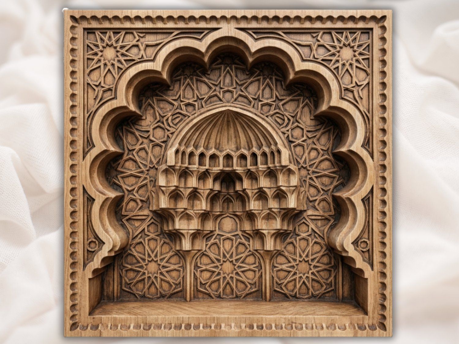 Islamic Muqarnas Archway CNC Relief STL bas-relief STL — view 2