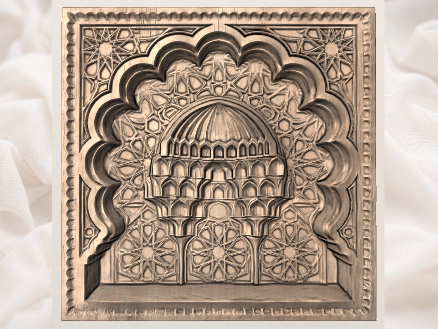 Islamic Muqarnas Archway CNC Relief STL bas-relief STL — view 4
