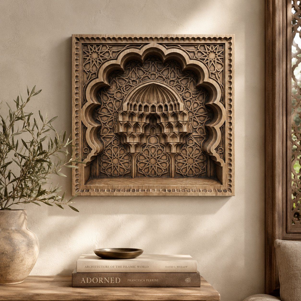 Islamic Muqarnas Archway CNC Relief STL bas-relief STL — view 7
