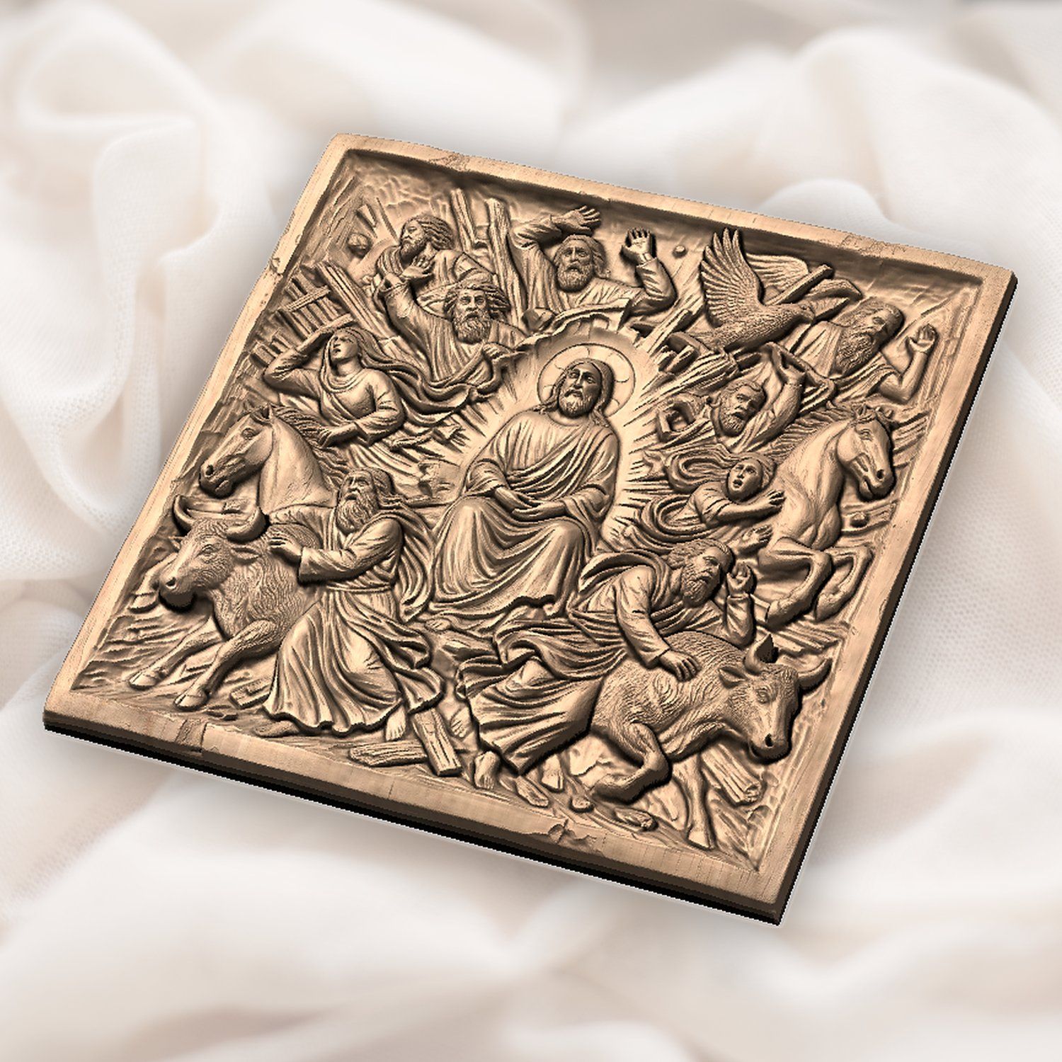 Jesus and Apostles Sacred Scene CNC Relief STL bas-relief STL — view 5