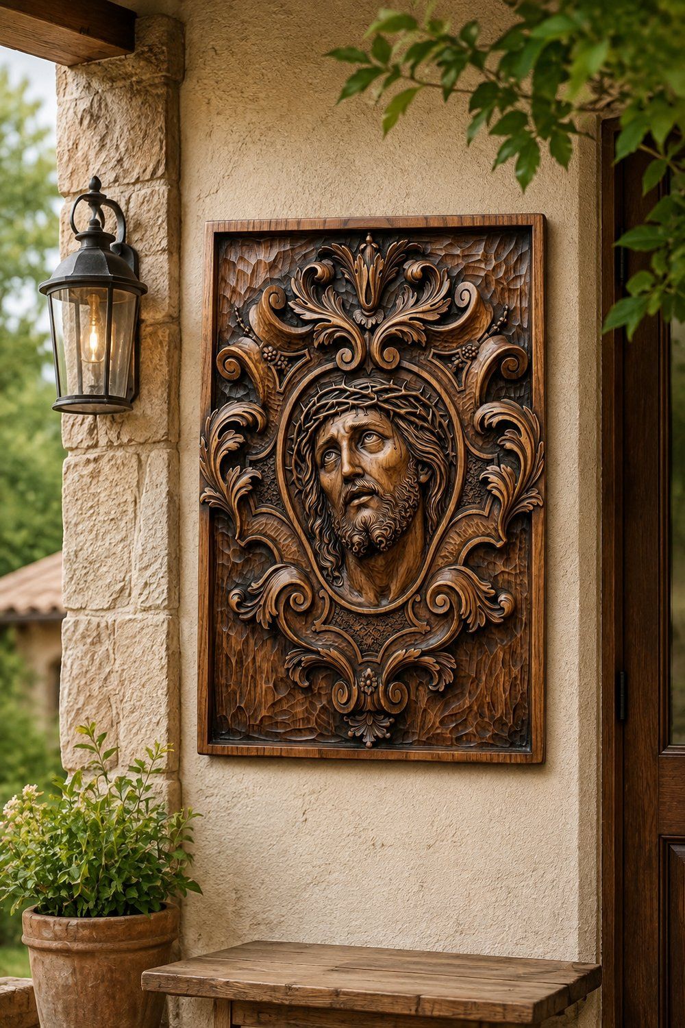 Jesus Christ Crown of Thorns Passion CNC Relief STL bas-relief STL — view 9
