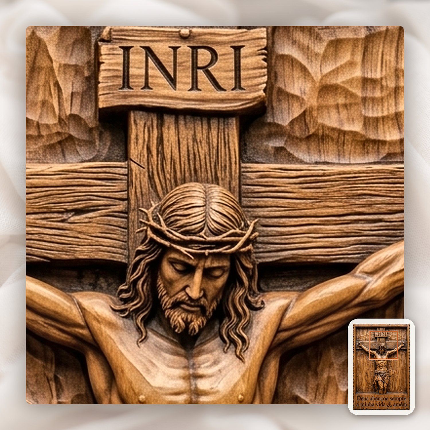 Jesus Christ Crucifixion Religious CNC Relief STL bas-relief STL — view 13