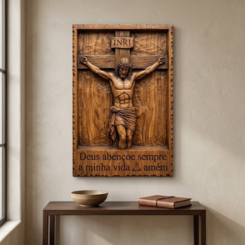 Jesus Christ Crucifixion Religious CNC Relief STL bas-relief STL — view 15