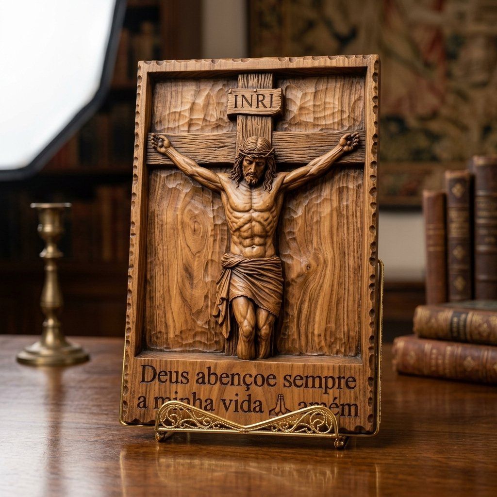 Jesus Christ Crucifixion Religious CNC Relief STL bas-relief STL — view 16