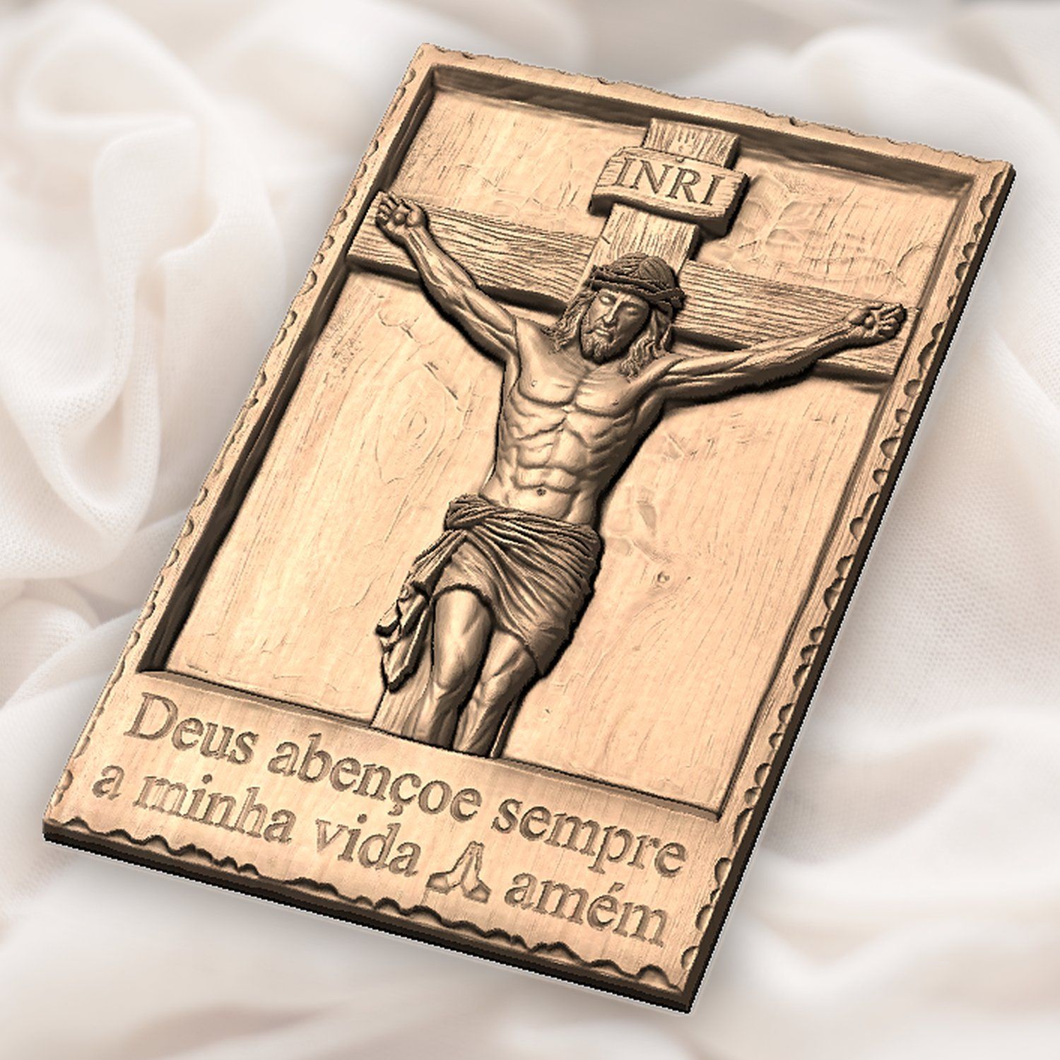 Jesus Christ Crucifixion Religious CNC Relief STL bas-relief STL — view 5