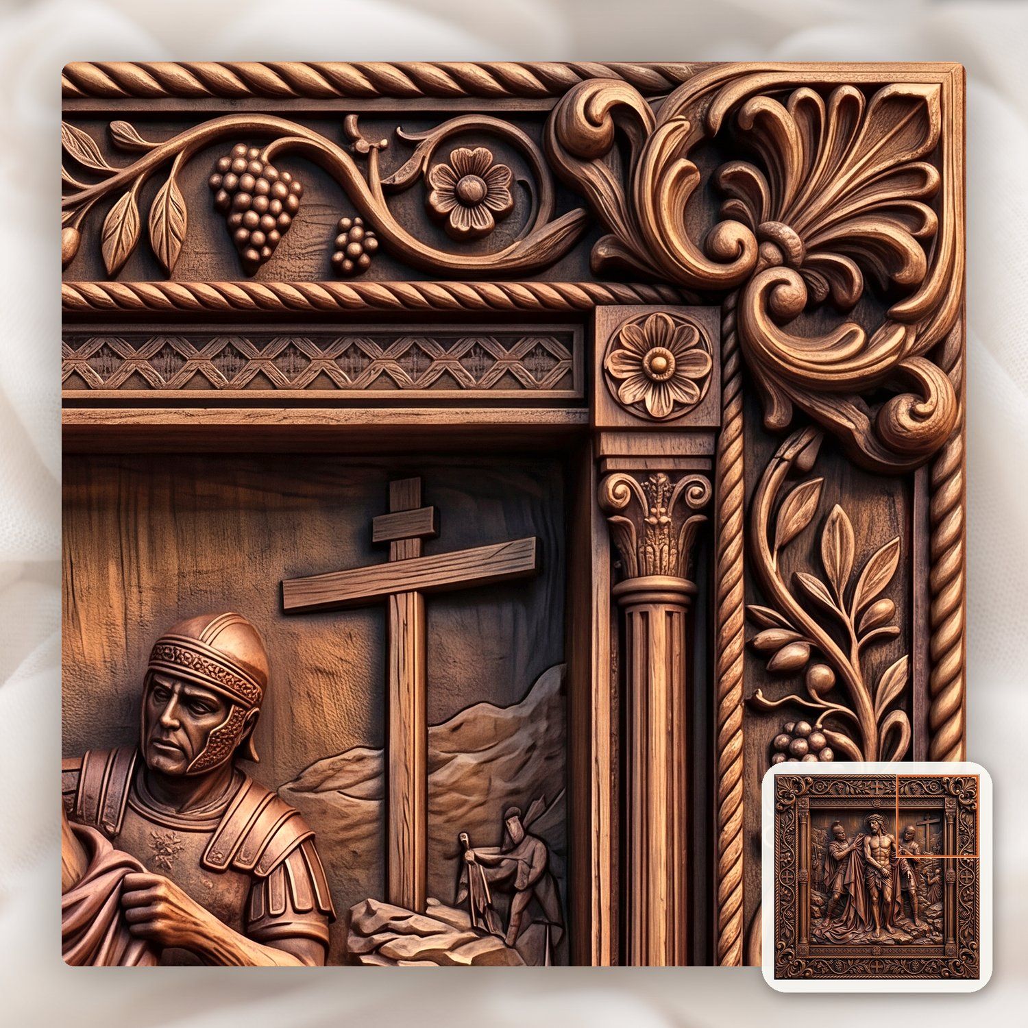 Jesus Stripped of Garments STL bas-relief STL — view 6