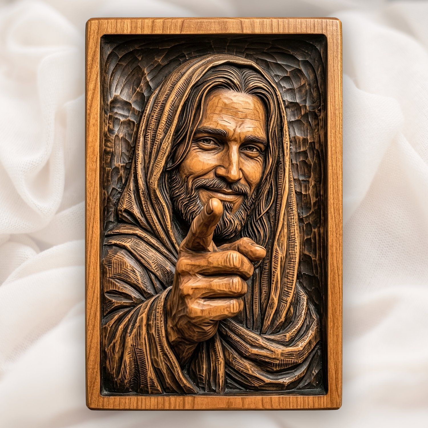 Jesus Christ Smiling CNC Relief STL bas-relief STL design