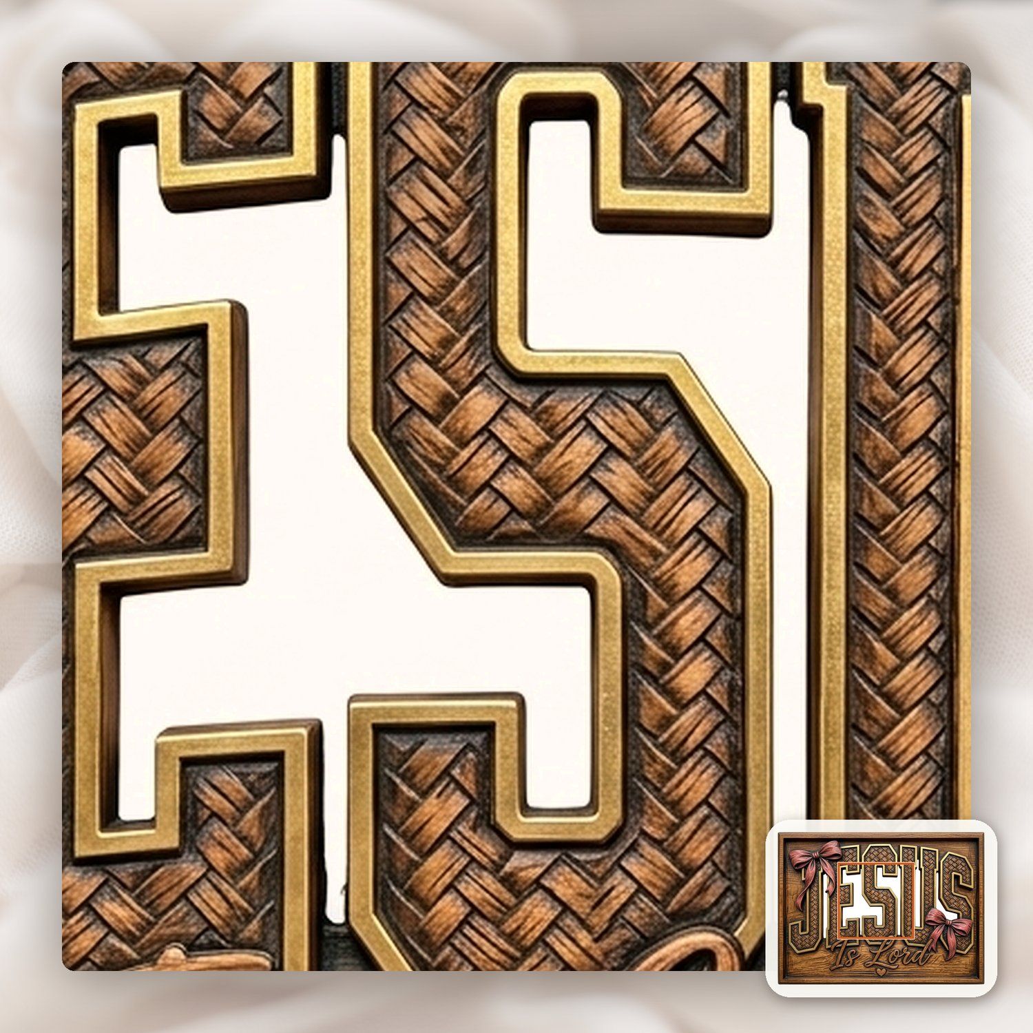 Jesus Is Lord Wall Art CNC Relief STL bas-relief STL — view 11