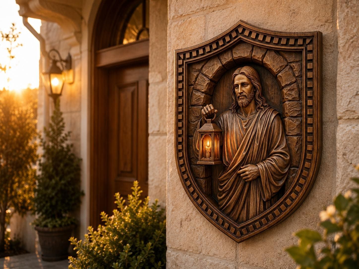Jesus Light of the World Relief STL file for CNC router bas-relief STL — view 8