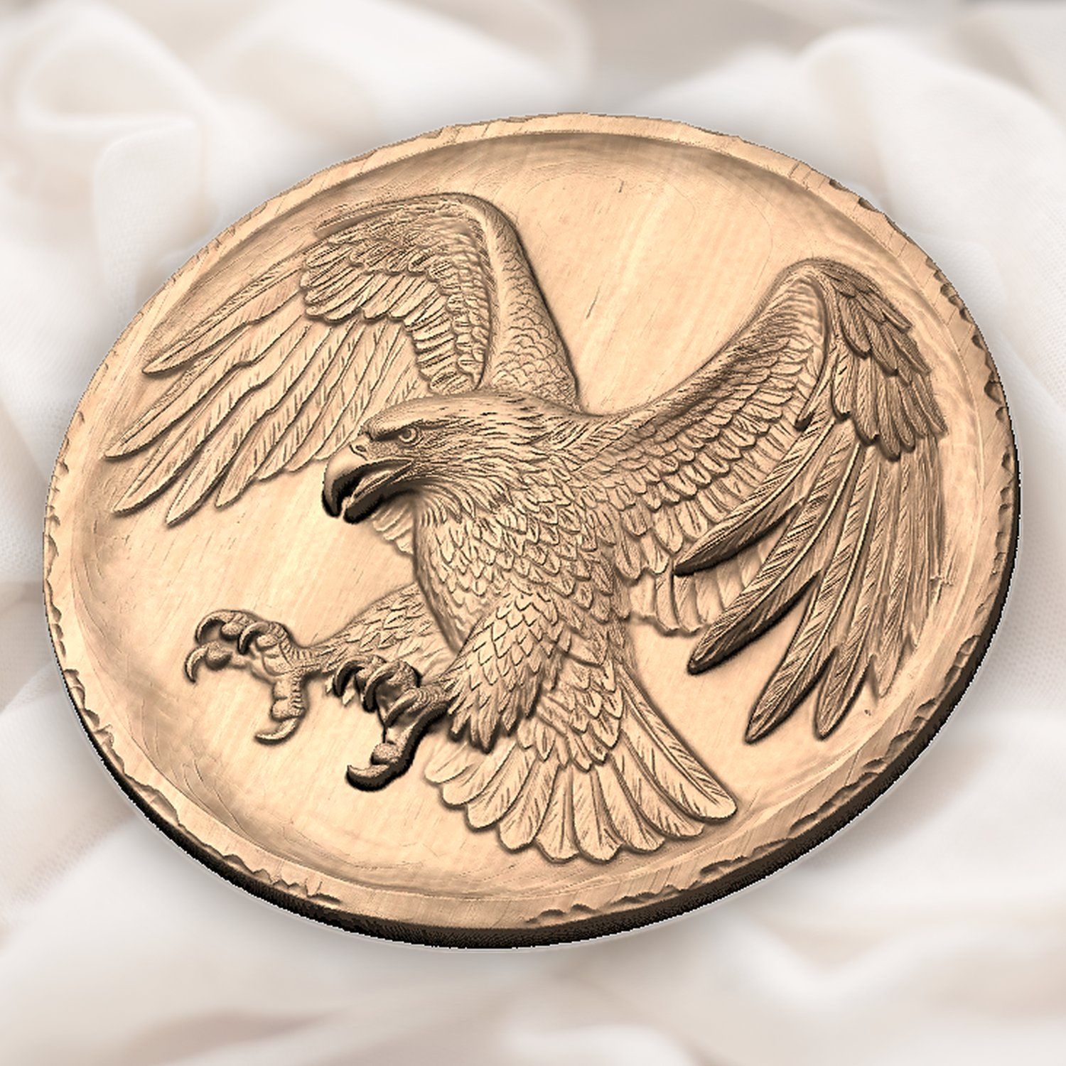 Landing Bald Eagle Power CNC Relief STL bas-relief STL — view 5
