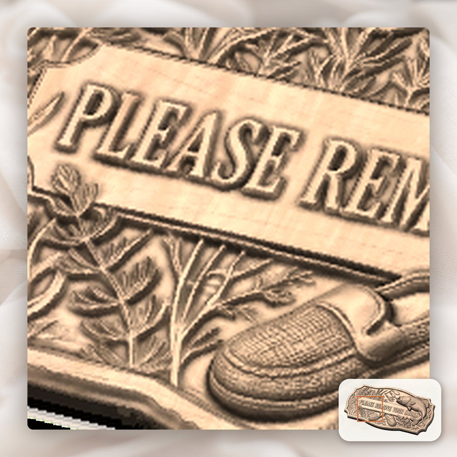 Largemouth Bass Fishing Welcome Sign CNC Relief STL bas-relief STL — view 10