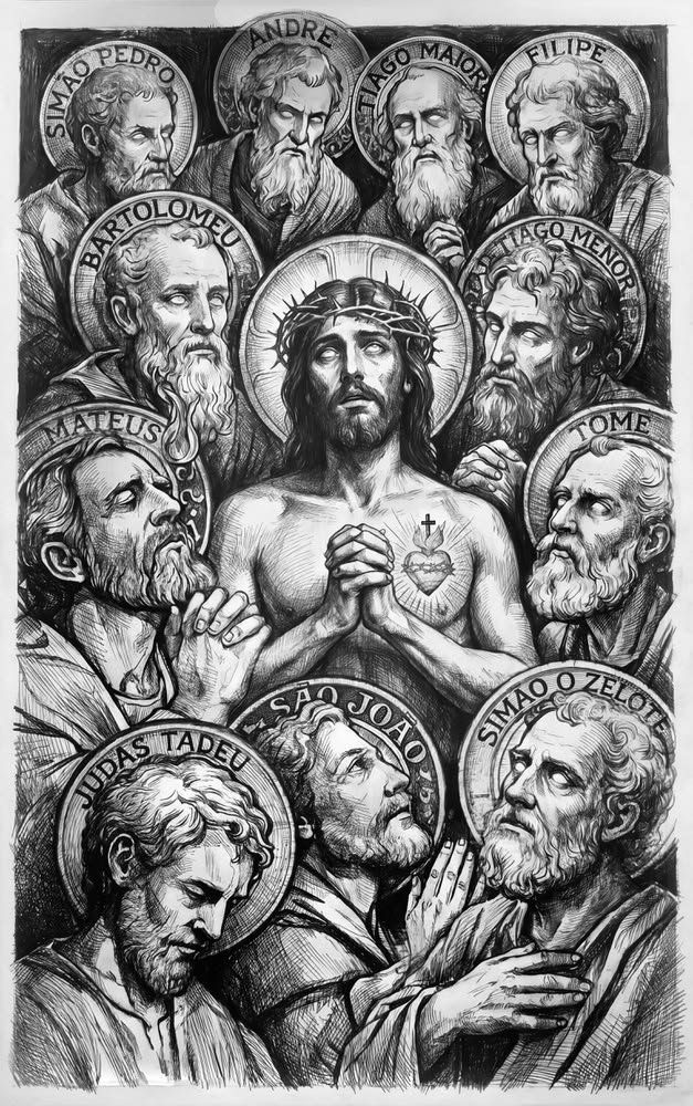 Last Supper Apostles CNC Relief STL bas-relief STL — view 14
