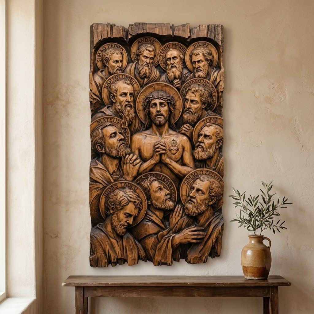 Last Supper Apostles CNC Relief STL bas-relief STL — view 15