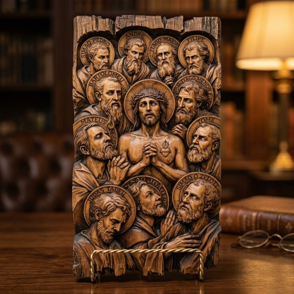 Last Supper Apostles CNC Relief STL bas-relief STL — view 16
