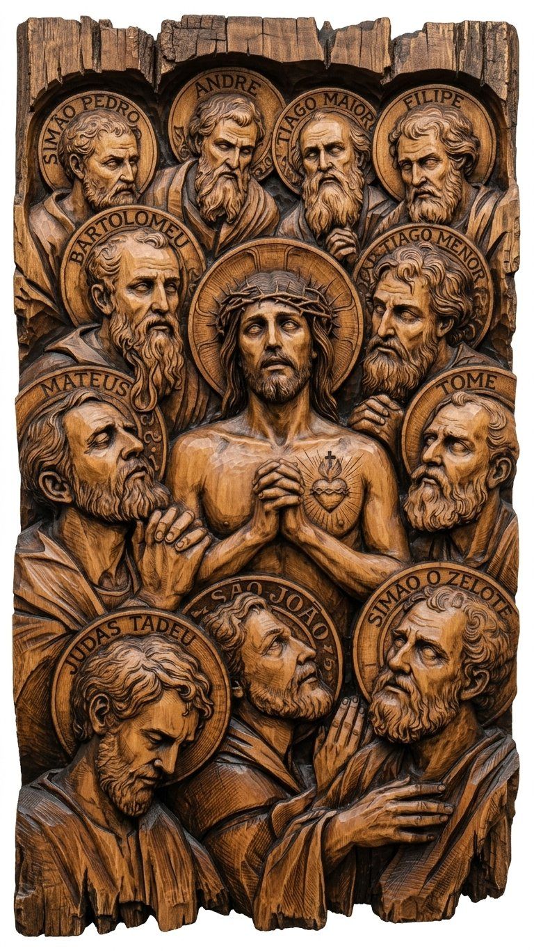 Last Supper Apostles CNC Relief STL bas-relief STL — view 11