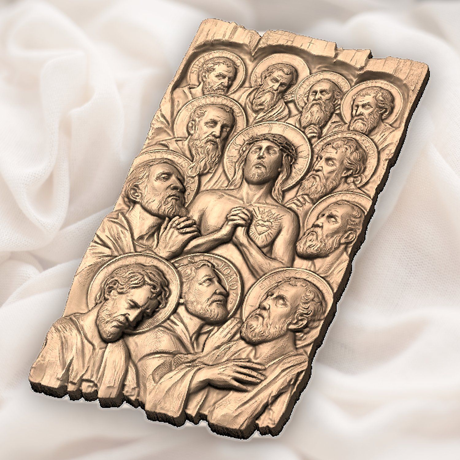 Last Supper Apostles CNC Relief STL bas-relief STL — view 5