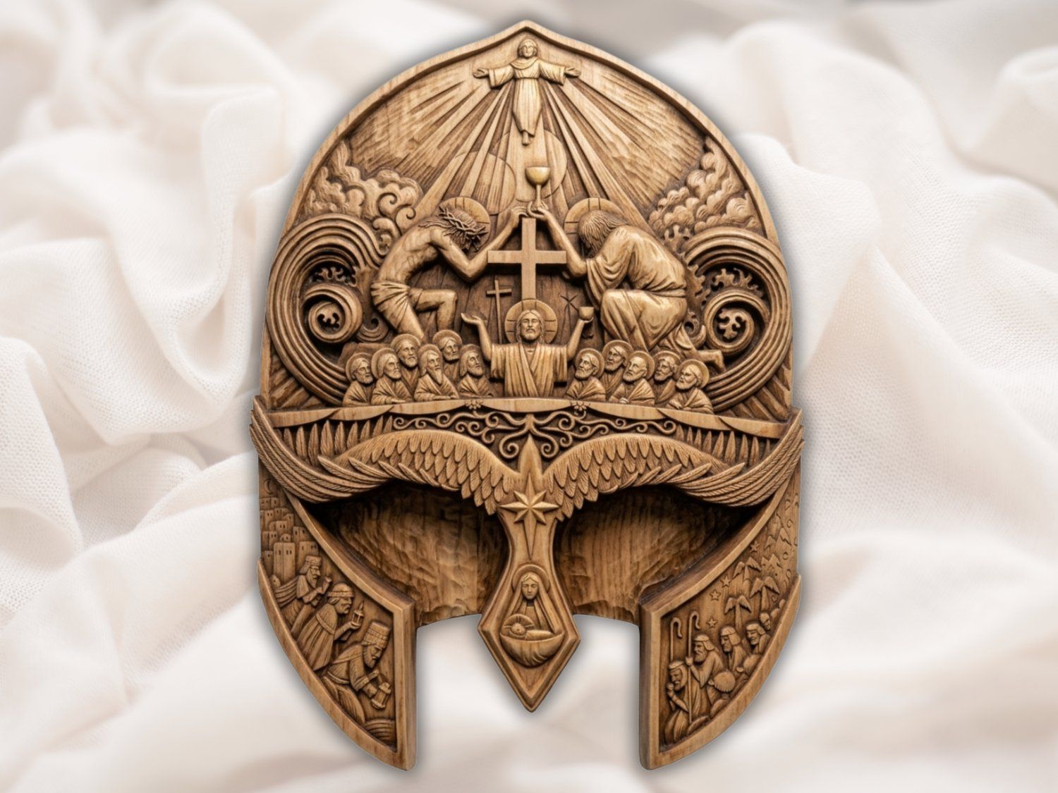 Life of Christ Passion Sacrifice Biblical CNC Relief STL bas-relief STL — view 2