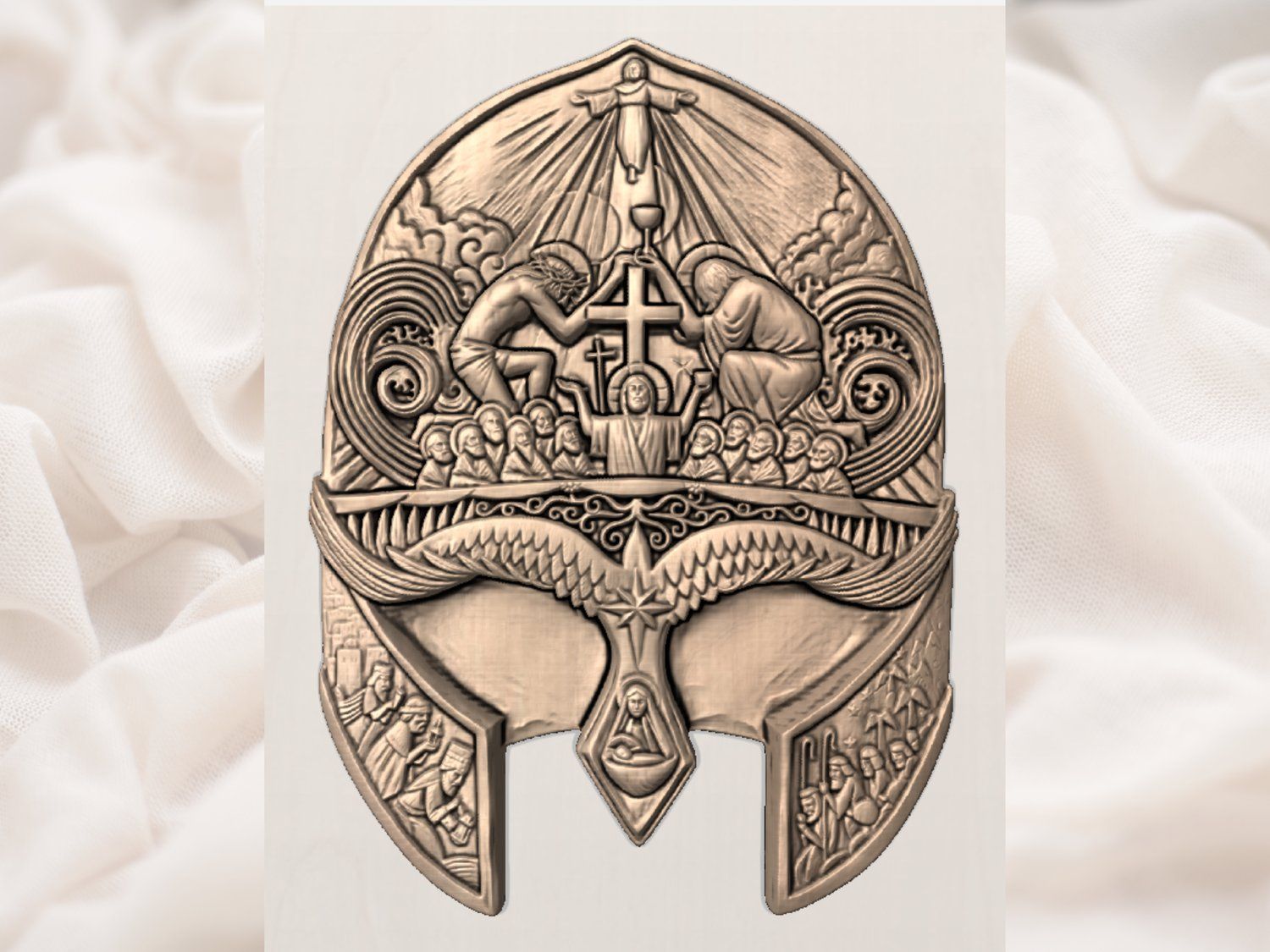 Life of Christ Passion Sacrifice Biblical CNC Relief STL bas-relief STL — view 4