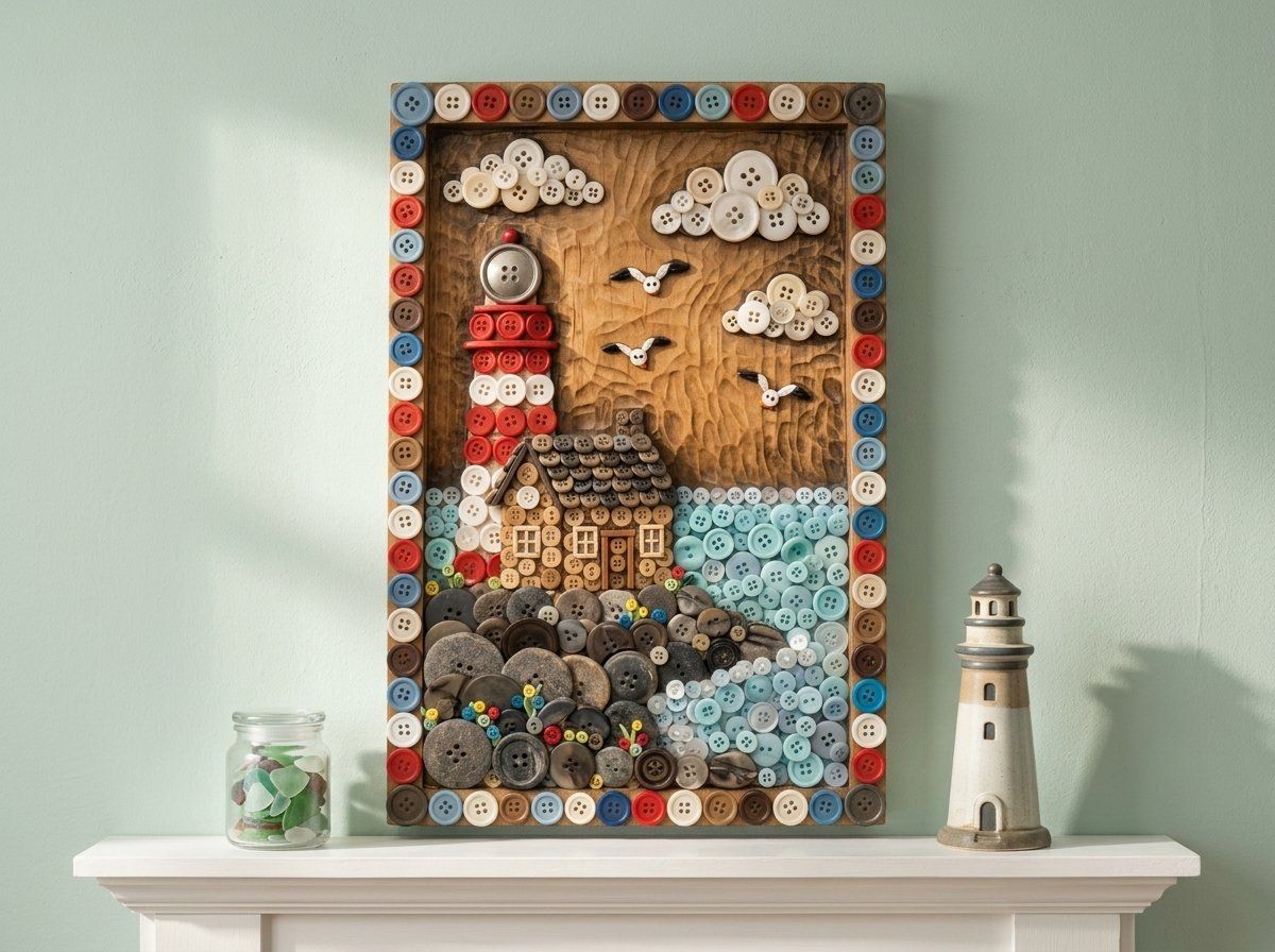 Lighthouse Coastal Scene CNC Relief STL bas-relief STL — view 12