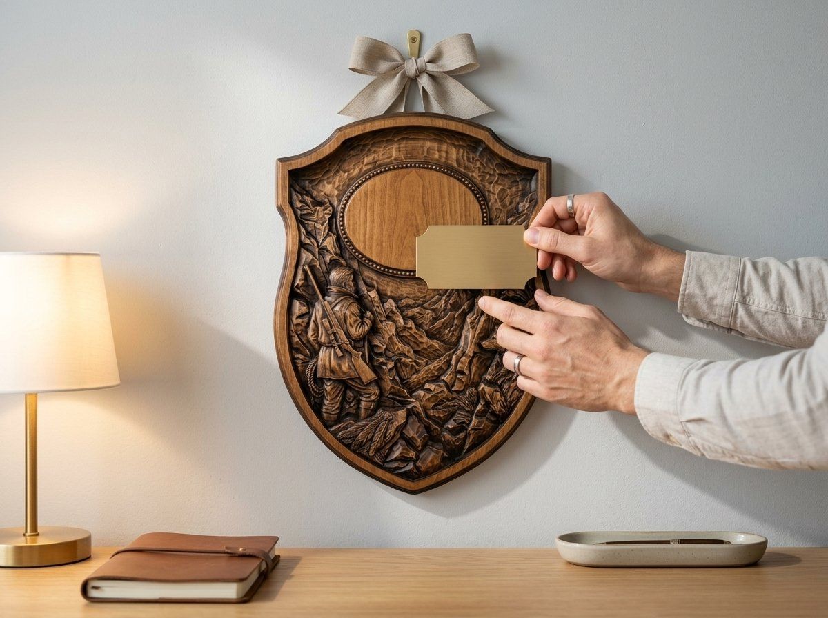 Lone Mountain Hunter Trophy Shield CNC Relief STL bas-relief STL — view 12