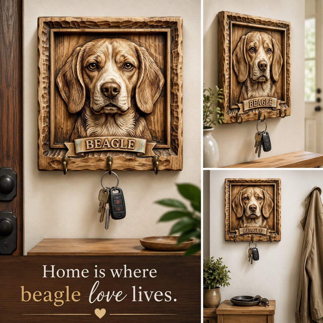 Majestic Beagle Hound Dog CNC Relief STL bas-relief STL — view 10