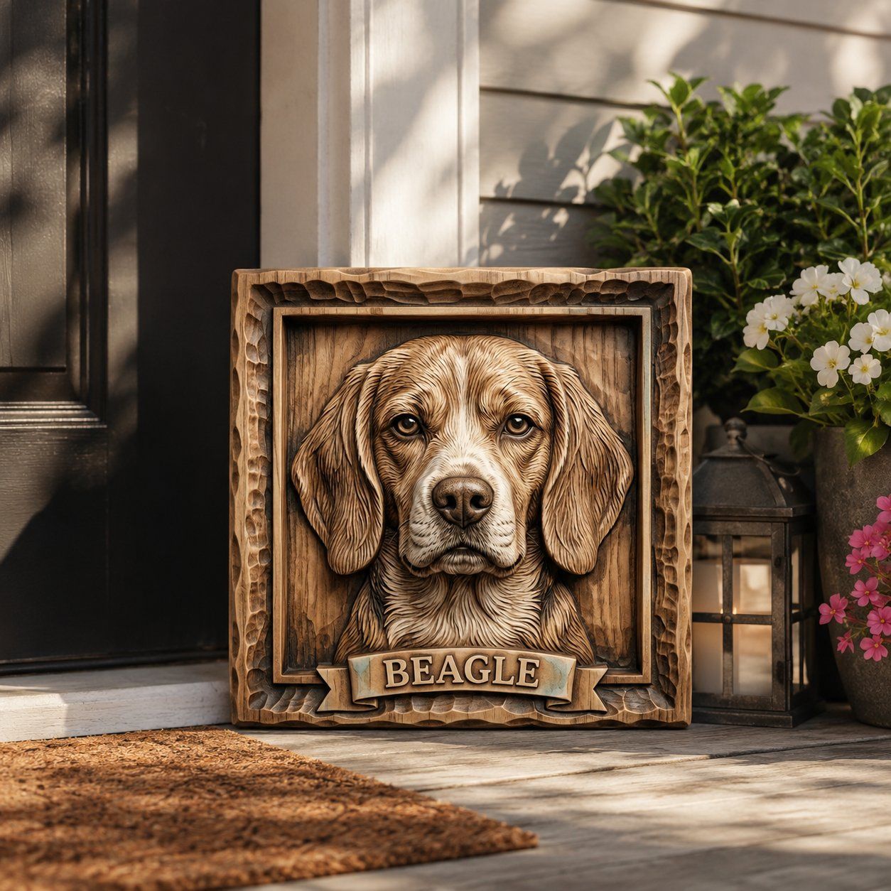Majestic Beagle Hound Dog CNC Relief STL bas-relief STL — view 8