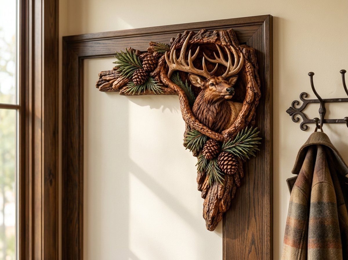 Majestic Bull Elk Wildlife CNC Relief STL bas-relief STL — view 13
