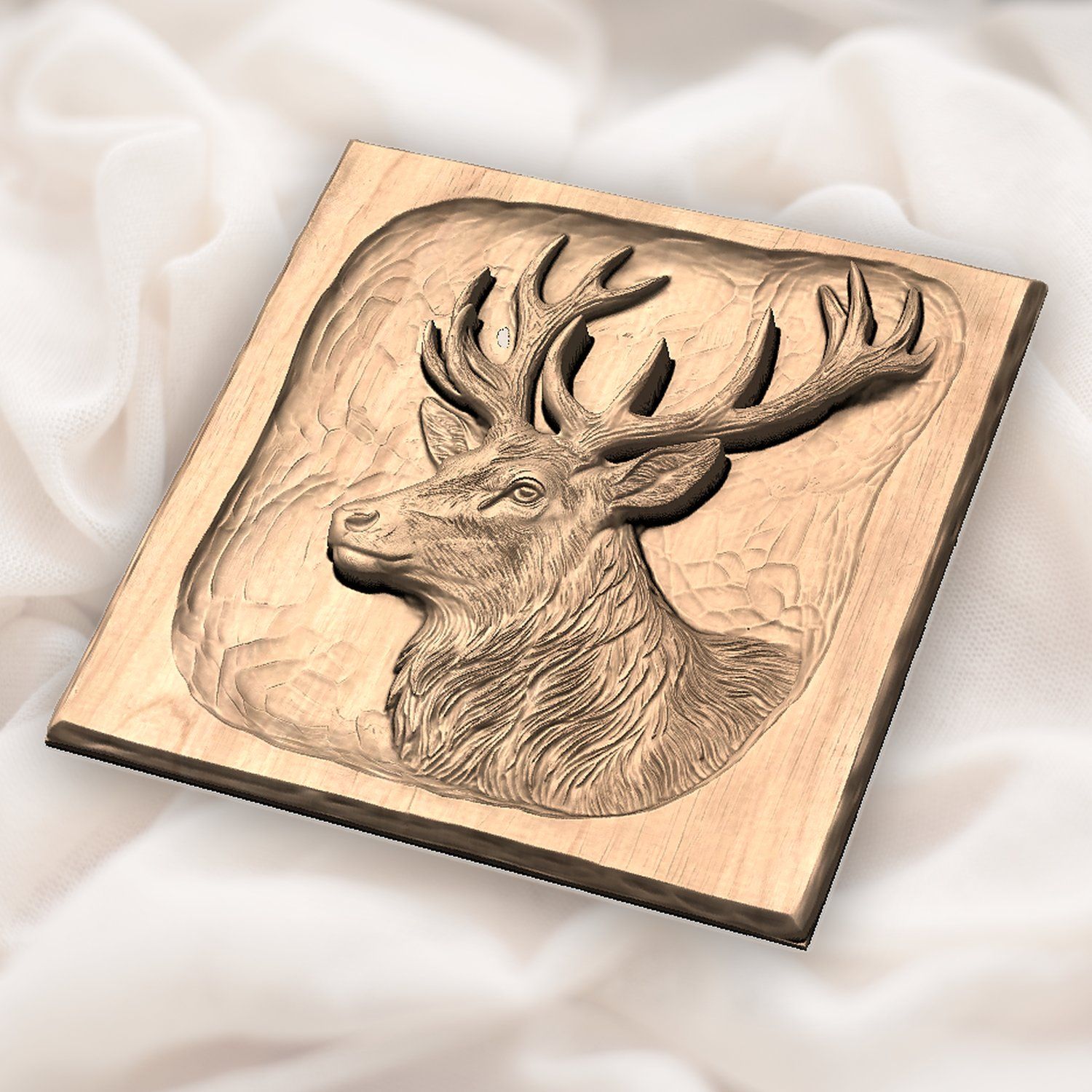 Majestic Elk Wildlife CNC Relief STL bas-relief STL — view 5