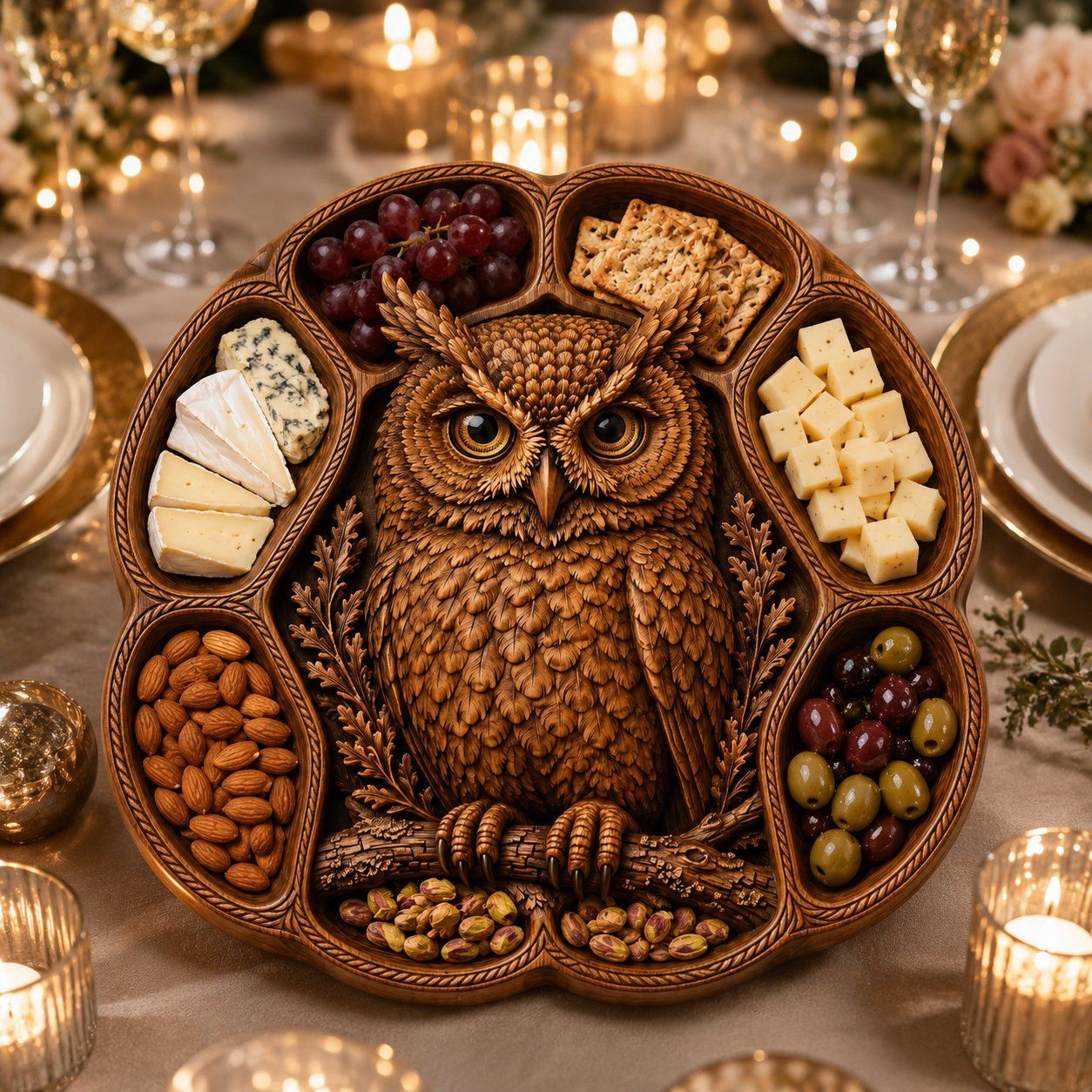 Majestic Forest Owl Nature Scene CNC Relief STL bas-relief STL — view 5