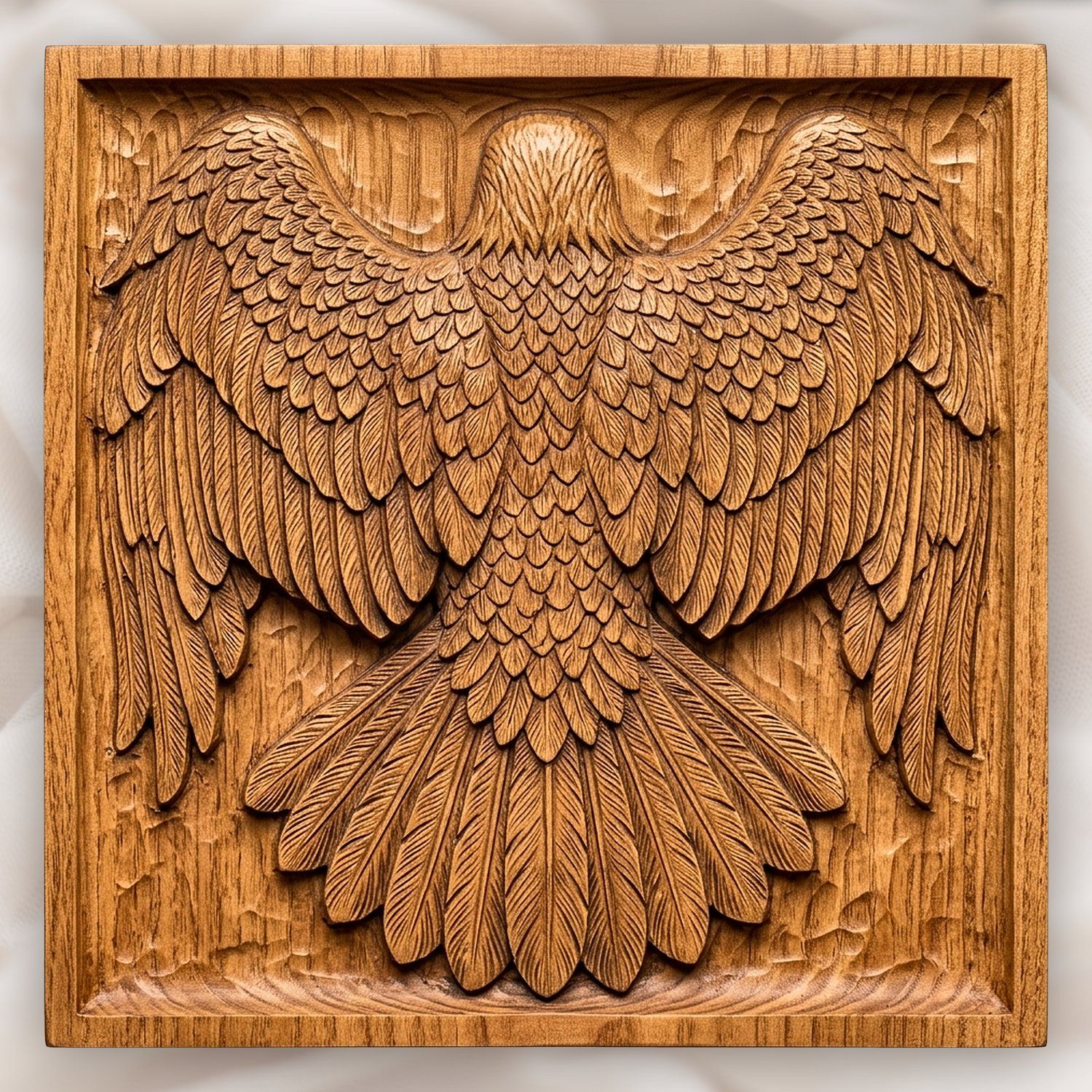 Majestic Landing Bald Eagle CNC Relief STL bas-relief STL design