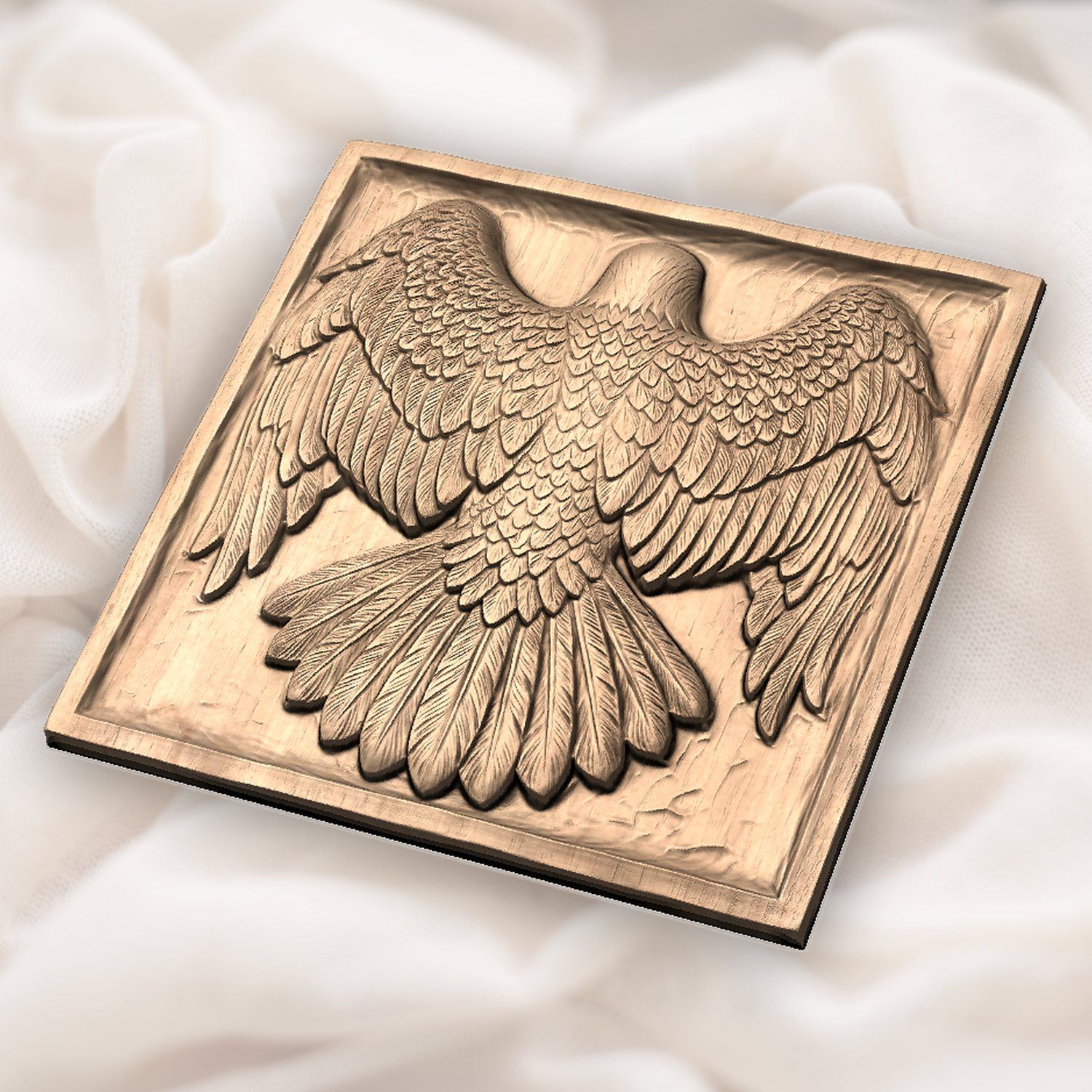 Majestic Landing Bald Eagle CNC Relief STL bas-relief STL — view 5