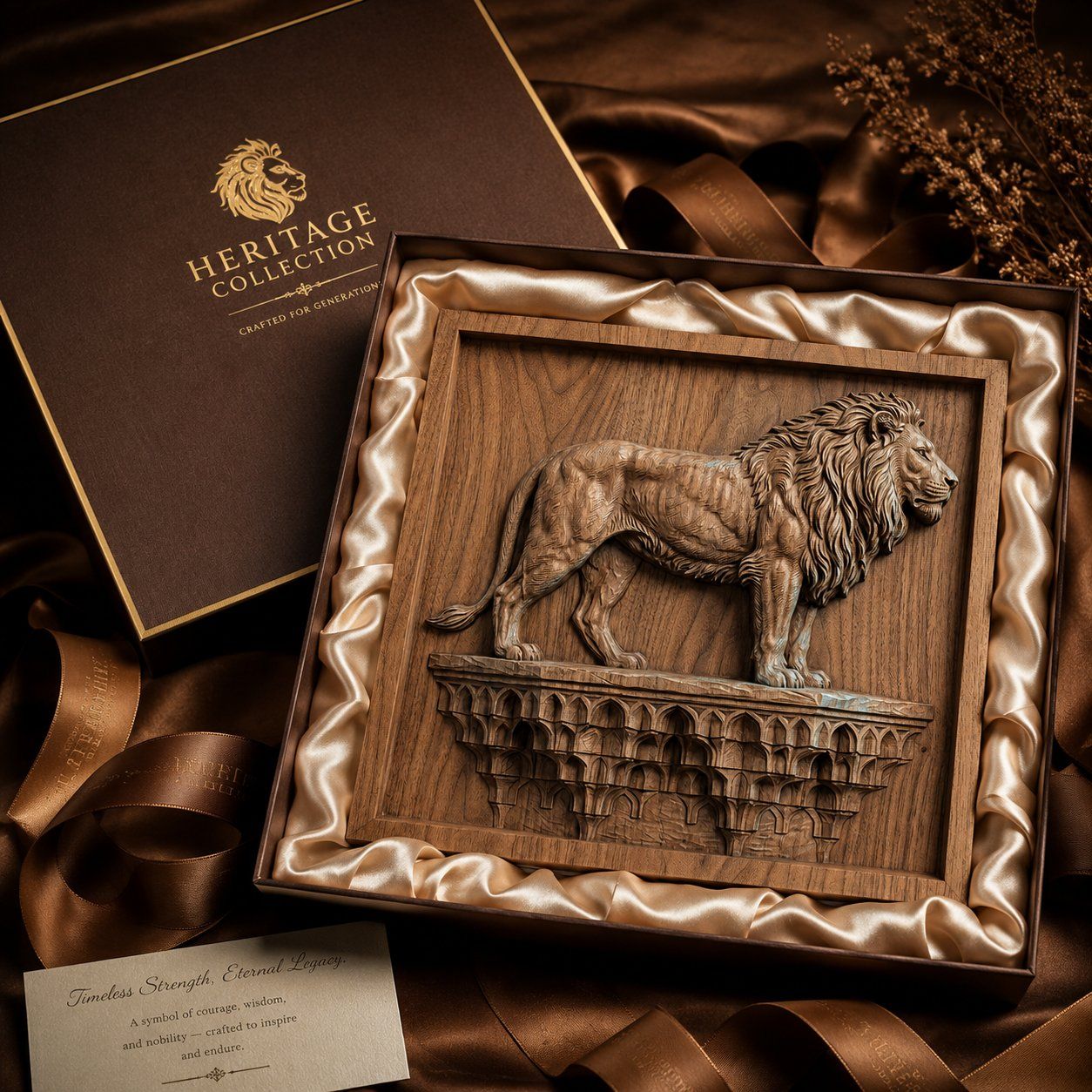 Majestic Lion Guardian Architectural Pedestal CNC Relief STL bas-relief STL — view 9