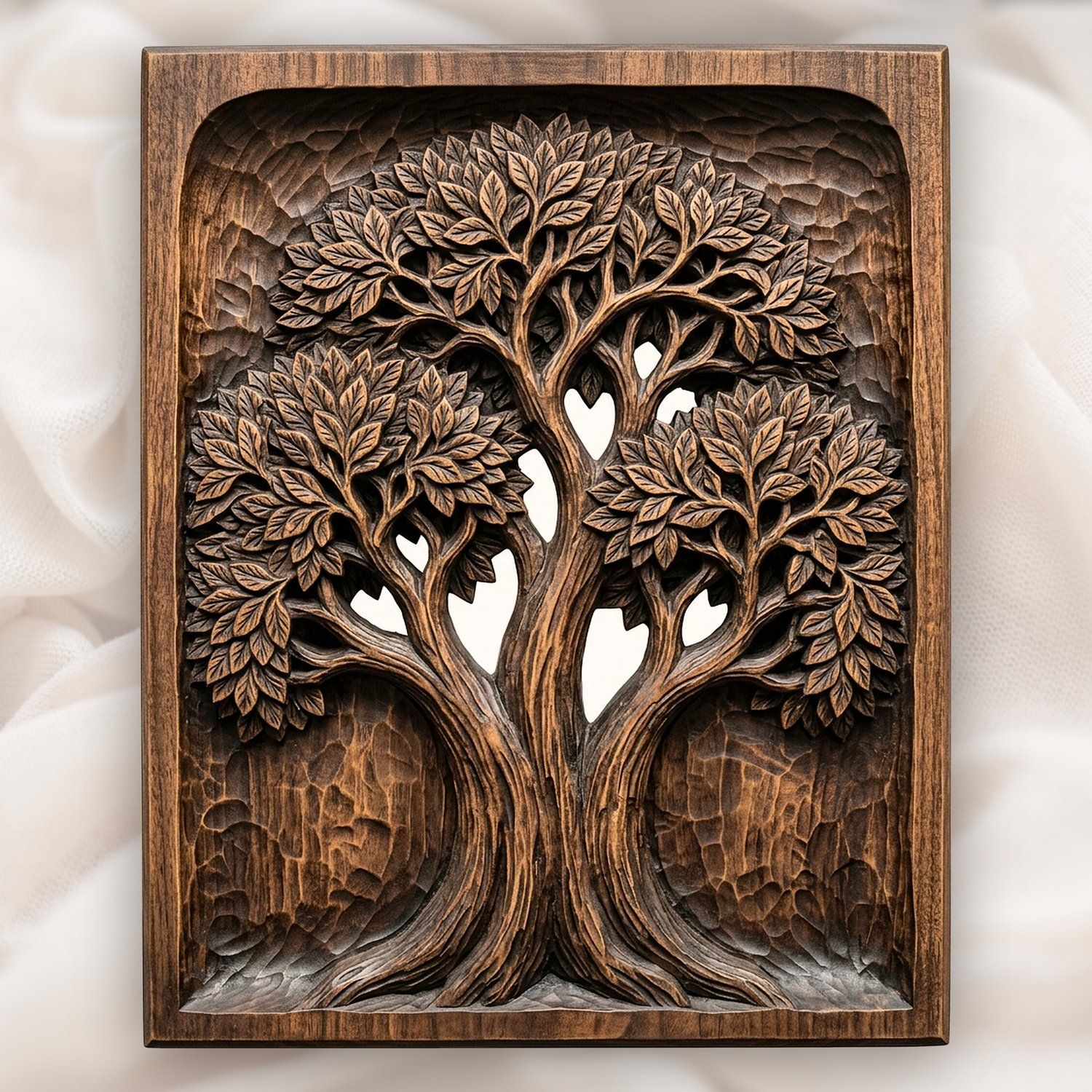 Majestic Tree of Life Panel CNC Relief STL bas-relief STL design