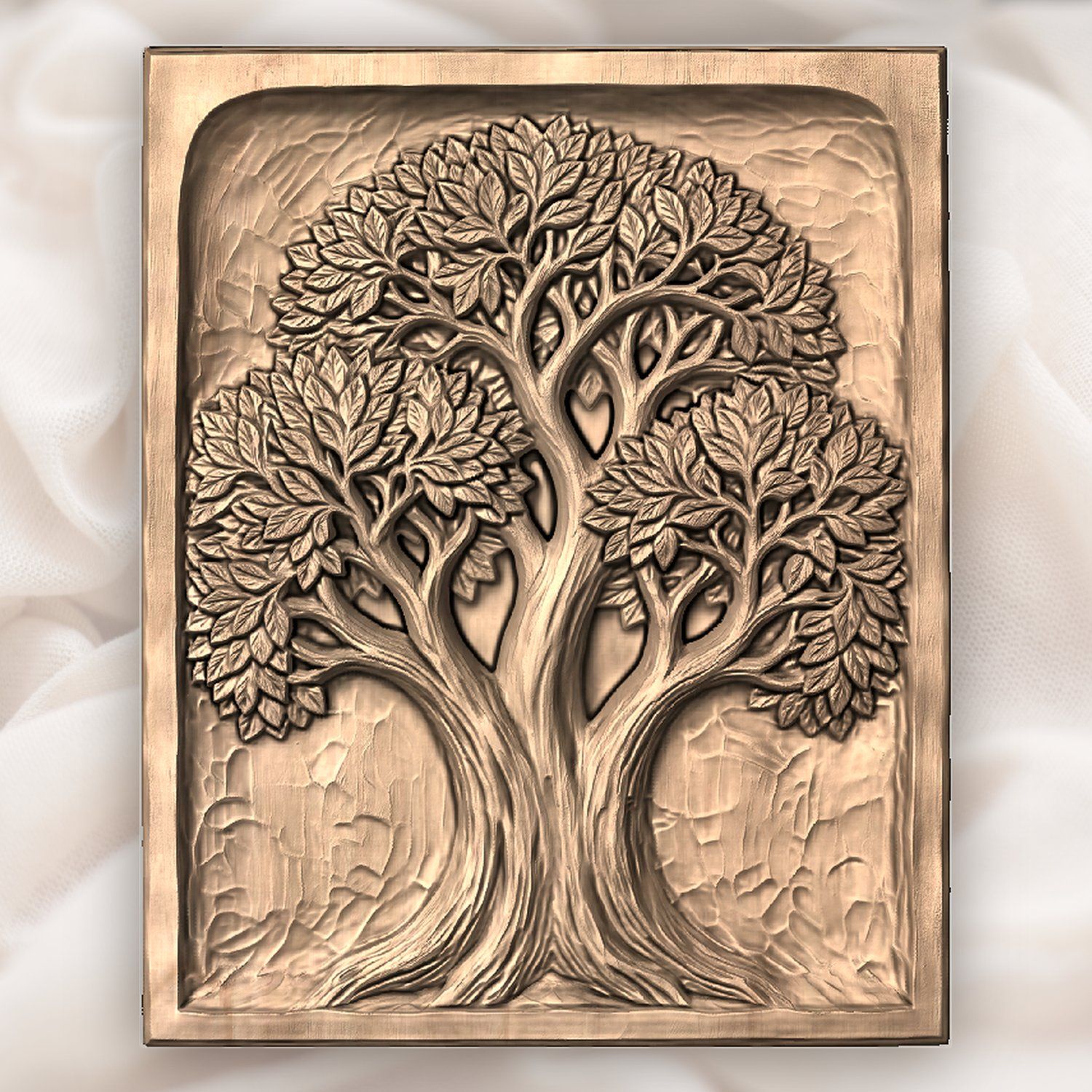 Majestic Tree of Life Panel CNC Relief STL bas-relief STL — view 4