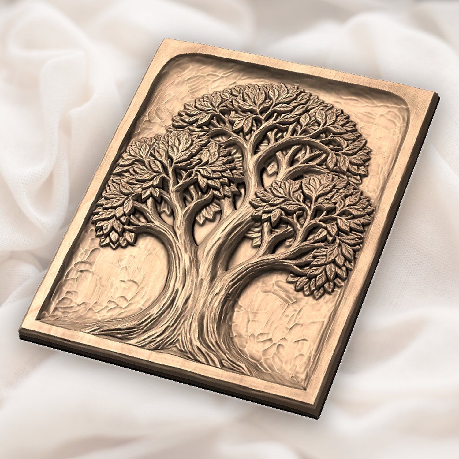 Majestic Tree of Life Panel CNC Relief STL bas-relief STL — view 5