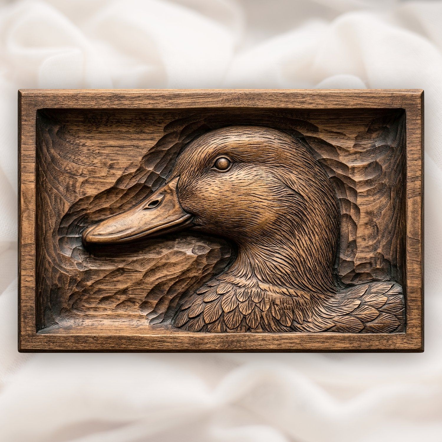 Mallard Drake Profile CNC Relief STL bas-relief STL design