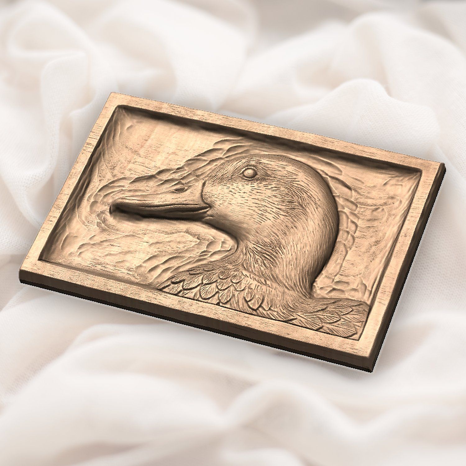 Mallard Drake Profile CNC Relief STL bas-relief STL — view 6